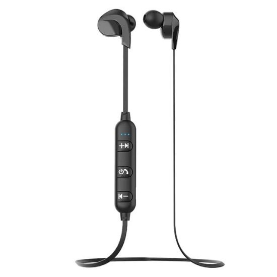 LENOVO LECOO ES204 BOYUN BANTLI MİKROFONLU KULAK İÇİ BLUETOOTH KULAKLIK SİYAH resmi