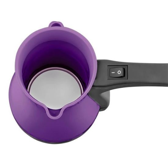 Crown CRW-7124 1000W 400ML Elektrikli Türk Kahve Makinesi Plastik Cezve AC220V resmi