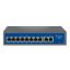 Novacom NVC-HIF0820FBL-C 8+2 Port 120W 10/100Mbps PoE Switch (250m Extend Modlu) resmi