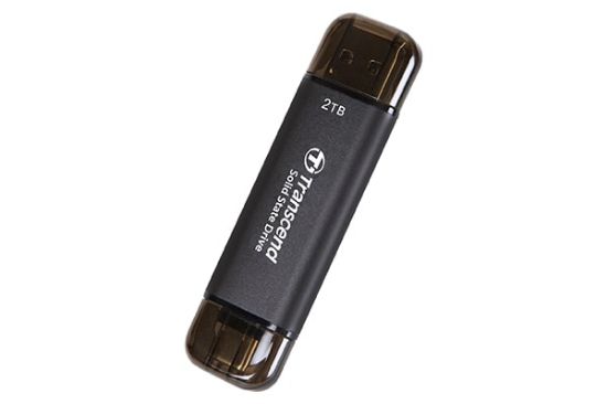 Transcend ESD310 Portable 256GB Siyah SSD USB Type-A, Type-C (TS256GESD310C) resmi