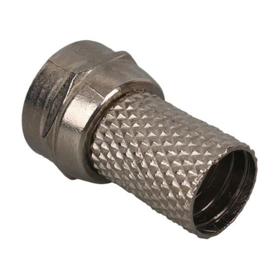 POWERMASTER RG6/U4 18MM GENİŞ F KONNEKTÖR (100LÜ POŞET) resmi