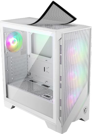 MSI MAG Forge 320R AIRFLOW Beyaz mATX Kasa resmi