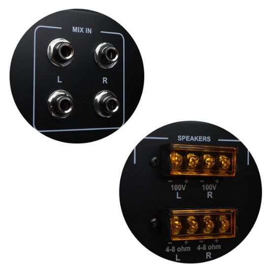 Magicvoice MV-2400 2x400 Watt 4-8 Ohm -100 V 19 Rack Hat Trafolu Power Anfi resmi