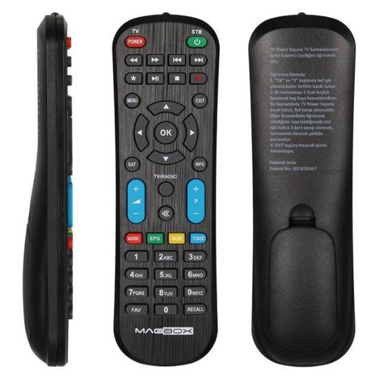 WEKO KR MAGBOX ETHERNET*MAGBOX WEGA HD SLIM ORJİNAL TV KONTROLLÜ UYDU KUMANDASI resmi