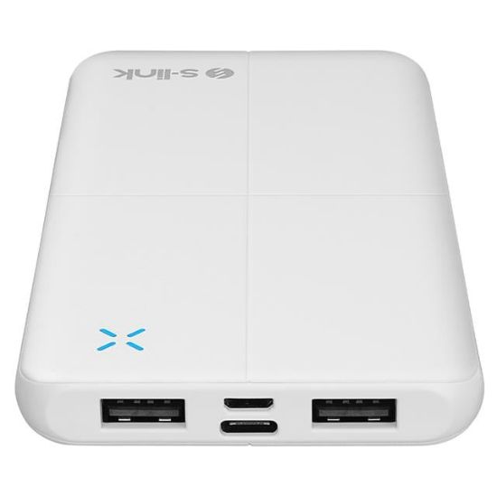 S-Link IP-G12N 10.000mAh MicroUSB + TYPE-C Beyaz Taşınabilir Pil Şarj Cihazı Powerbank resmi