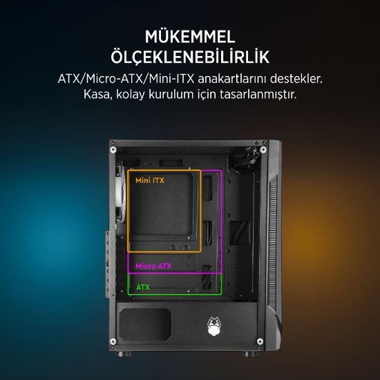 JAMES DONKEY HELIX H800 4XRBW ATX 650W GAMING KASA resmi