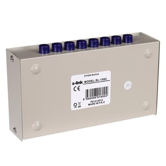 S-Link SL-158C 8x1 Port VGA Switch (8 Giriş - 1 Çıkış) resmi