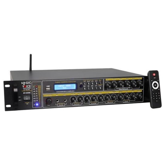 Magicvoice MV-26490 250 Watt 100 Volt Usb/Mp3/Bluetooth 6 Bölgeli Trafolu Mixer resmi