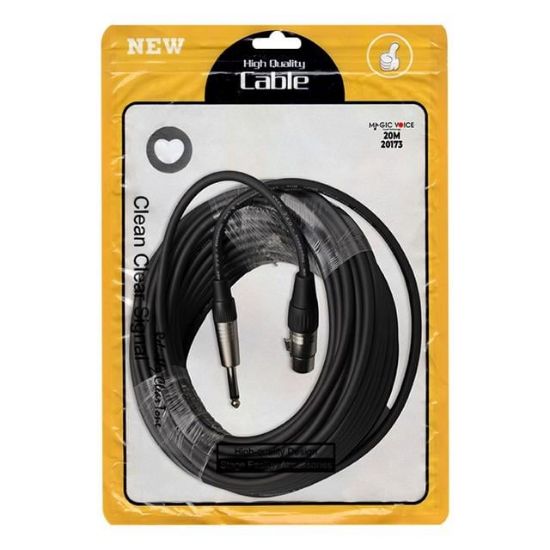 MAGİCVOİCE LD379B 6.3 MM MONO ERKEK + CANON DİŞİ 20 METRE KABLO resmi