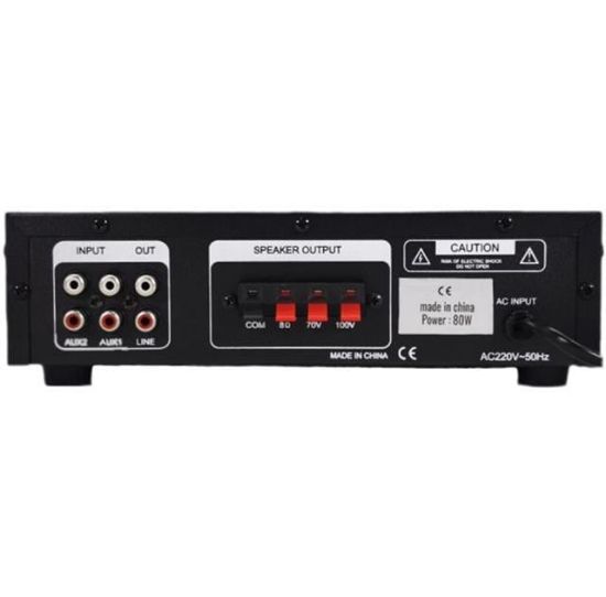 KÖNİG K-100 - 80 WATT USB/BLUETOOTH/2 MİK GİRİŞ TRAFOLU ANFİ resmi
