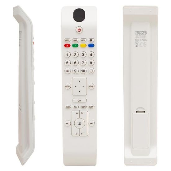 WEKO KL VESTEL-SEG-REGAL RC3902 RM-L220W YAZISIZ BEYAZ LCD LED TV KUMANDA (31269=31270) resmi
