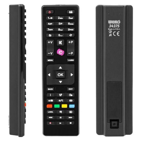 WEKO KL VESTEL-SEG-REGAL RC4875 KARE GÖBEK MİNİ LCD LED TV KUMANDA (40042=34375) resmi