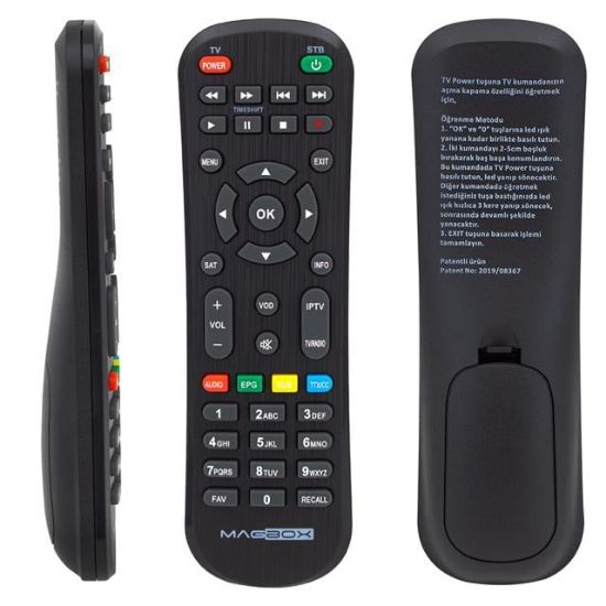 WEKO KR MAGBOX YENİ MARGINAL-PRESIDENT-ORBIT HD UYDU AKILLI TV ÖZELLİKLİ KUMANDA (1571=33306) resmi