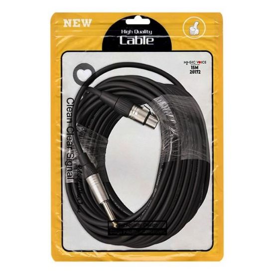 MAGİCVOİCE LD379B 6.3 MM MONO ERKEK + CANON DİŞİ 15 METRE KABLO resmi