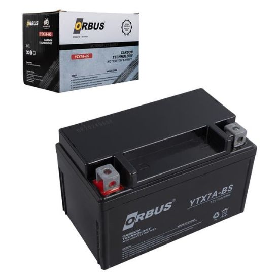 ORBUS YTX7A-BS 12V 7A MOTOSİKLET AKÜSÜ (152 X 88 X 98 MM) (2.5KG) resmi