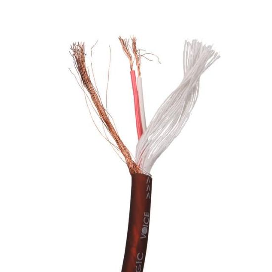 MAGICVOICE MİKROFON KABLOSU STEREO 1.KALİTE 100 METRE ORANJ resmi