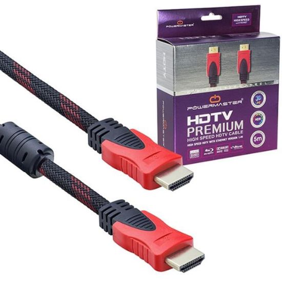 POWERMASTER 1.4V 5 METRE ÖRGÜLÜ KUTULU HDMI KABLO resmi