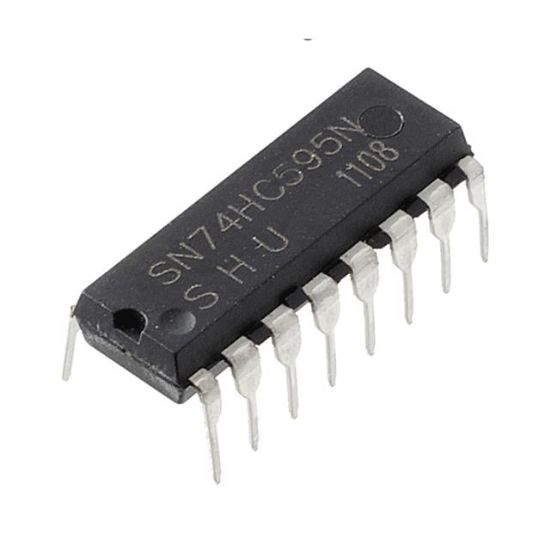 74 HC 595 DIP-16 ENTEGRE DEVRE resmi