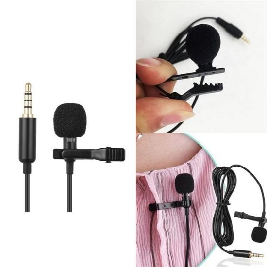 Haiki HK-301 3.5Mm Jack Girişli Kablolu Youtuber Yaka Mikrofon resmi