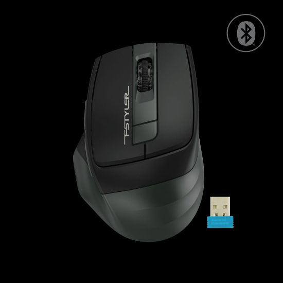 A4 TECH FB35S OPTIK MOUSE SILENT YEŞİL 2000 DPI resmi