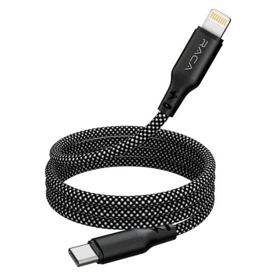 Raca RC20L 35 Watt Type-C to Lightning Manyetik Şarj Kablosu (1 Metre) - Siyah resmi