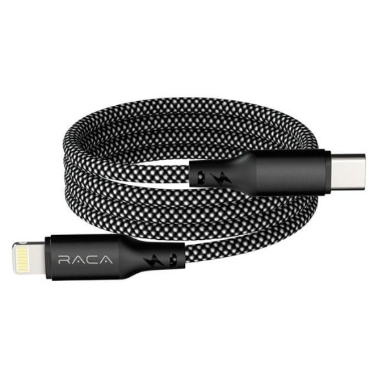 Raca RC20L 35 Watt Type-C to Lightning Manyetik Şarj Kablosu (1 Metre) - Siyah resmi