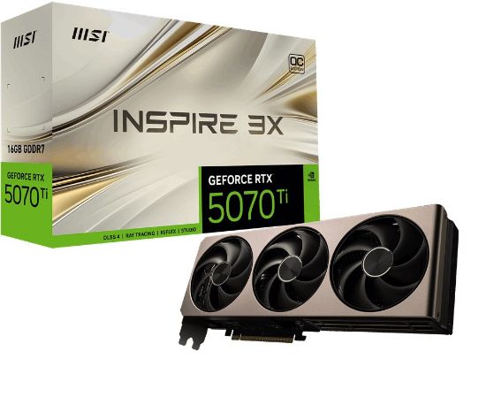 MSI GEFORCE RTX 5070 TI 16G INSPIRE 3X OC 256BIT resmi