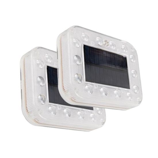 SOLAR LEDLİ YANIP SÖNEN ARAÇ İKAZ LAMBASI  İKİLİ SET resmi