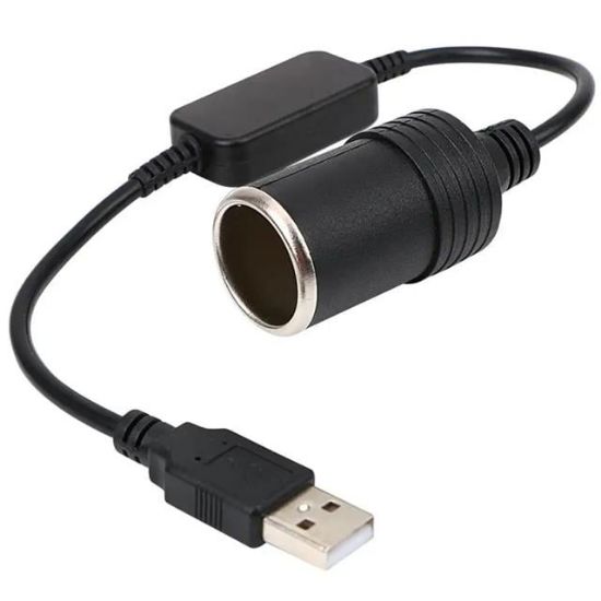 POWERMASTER USB 2.0 5 VOLT - 2 AMPER TO 12 VOLT - 0.8 AMPER ÇAKMAK FİŞİ DİŞİ ÇEVİRİCİ resmi