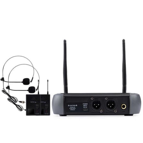 WESTA WM-102T 1 ALICI + 2 YAKA (LAVALIER) KABLOSUZ UHF MİKROFON SETİ resmi