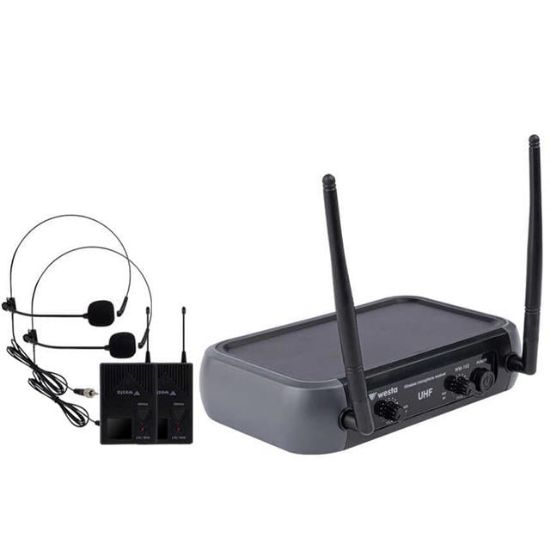 WESTA WM-102T 1 ALICI + 2 YAKA (LAVALIER) KABLOSUZ UHF MİKROFON SETİ resmi