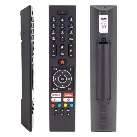 WEKO KL VESTEL NETFLIX-YOUTUBE-PLAY TUŞLU YAZISIZ LCD LED TV KUMANDA (RC43137-30101403) resmi