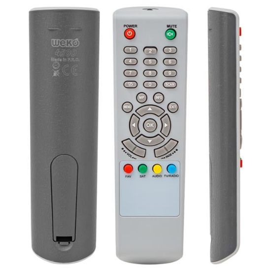 WEKO KR SILVERMAX*MERSAT*SATCOM*QMAX*DİGİLİNE DG-106 UYDU KUMANDASI (4500=252) (40164=4500) resmi