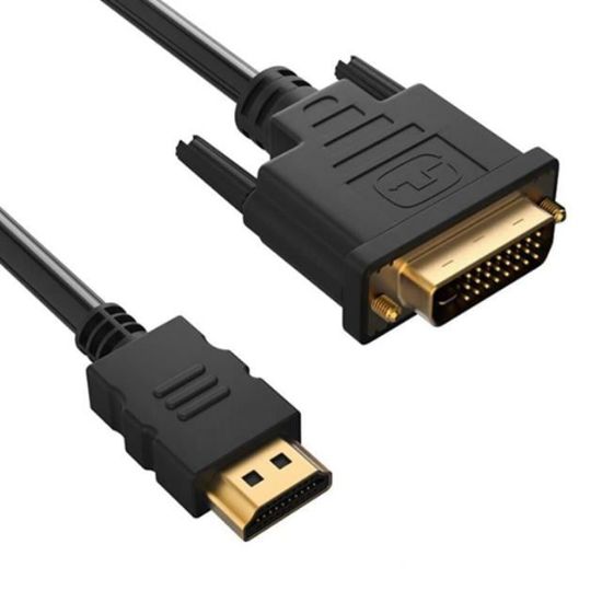POWERMASTER 5 METRE DVI 24+1 MALE TO HDMI 19P MALE HDMI DVI KABLO resmi
