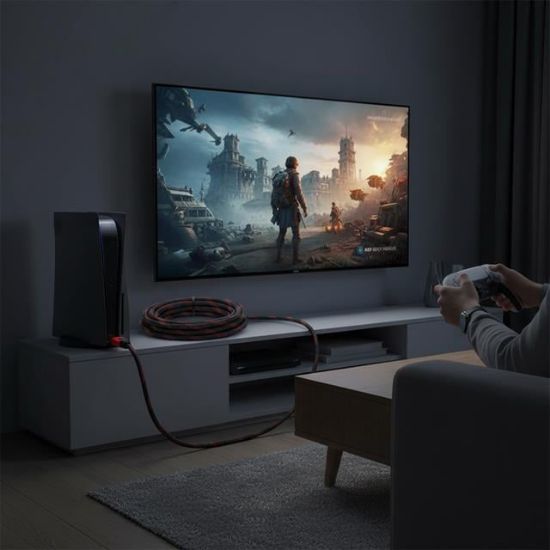 POWERMASTER 1.4V ÖRGÜLÜ 3 METRE KUTLU HDMI KABLO resmi