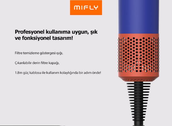 MIFLY SUPER HD18 HAIRDRYER MOR SAC KURUTMA MAK resmi