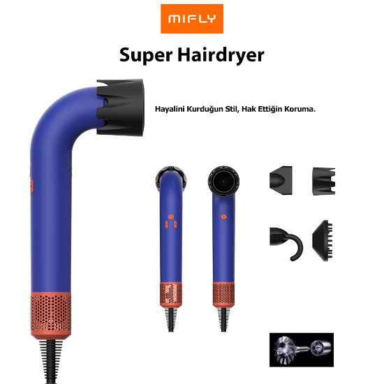 MIFLY SUPER HD18 HAIRDRYER MOR SAC KURUTMA MAK resmi