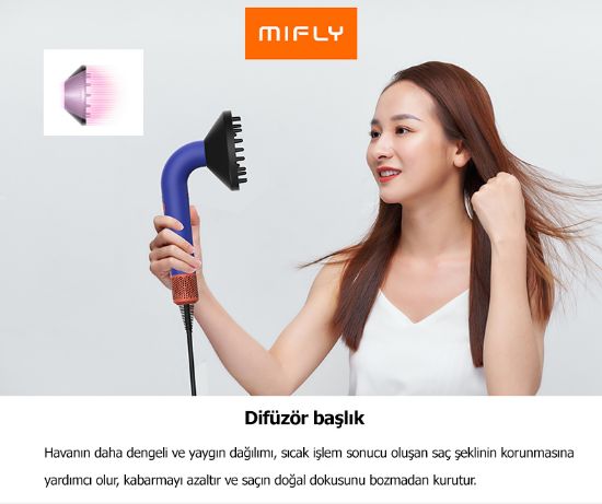 MIFLY SUPER HD18 HAIRDRYER MOR SAC KURUTMA MAK resmi