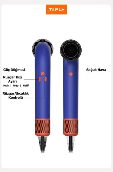 MIFLY SUPER HD18 HAIRDRYER MOR SAC KURUTMA MAK resmi