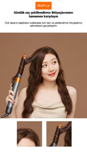 MIFLY MULTI X9 FONKSIYONLU GRI SAC SEKILLEN resmi