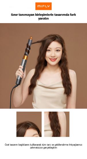 MIFLY MULTI X9 FONKSIYONLU GRI SAC SEKILLEN resmi