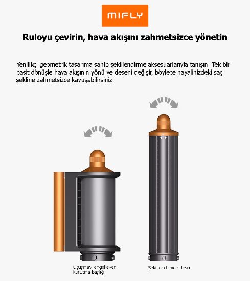 MIFLY MULTI X9 FONKSIYONLU GRI SAC SEKILLEN resmi