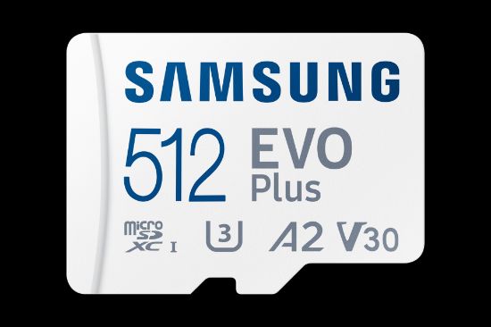 512GB SAMSUNG EVO PLUS MICROSDXC UHS-I U3 V30 A2 160MB/s MB-MC512SA/TR resmi