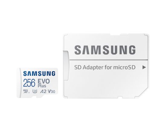 256GB SAMSUNG EVO PLUS MICROSDXC UHS-I U3 V30 A2 160MB/s MB-MC256SA/TR resmi