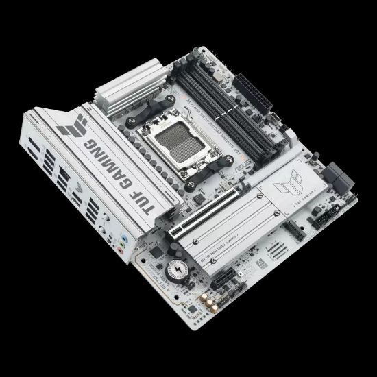 ASUS TUF GAMING B850M-PLUS WIFI 7 AMD ANAKART BEYAZ resmi