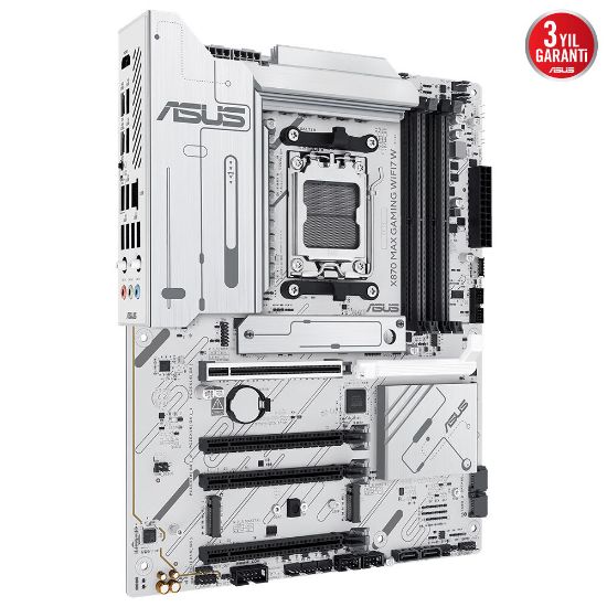 ASUS X870 MAX GAMING WIFI 7  AMD ANAKART BEYAZ resmi