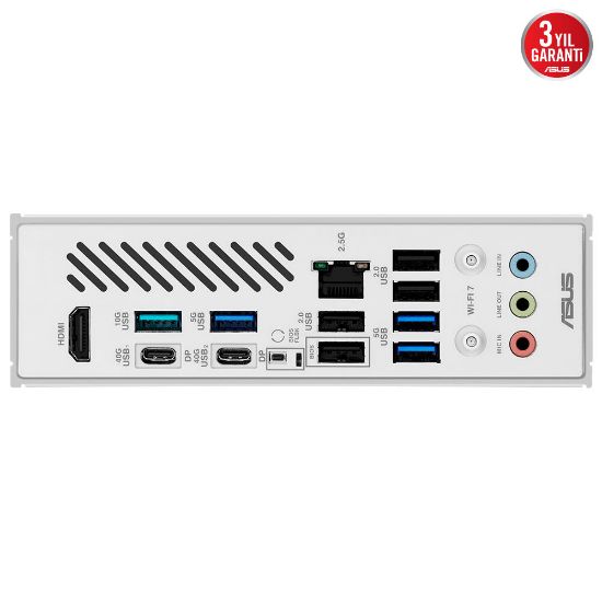 ASUS X870 MAX GAMING WIFI 7  AMD ANAKART BEYAZ resmi