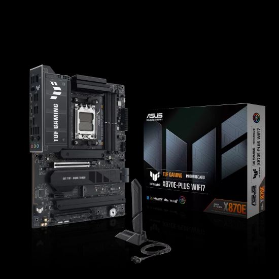 ASUS TUF GAMING X870E-PLUS WIFI 7 AMD AM5 DDR5 ATX resmi