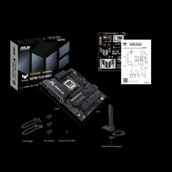 ASUS TUF GAMING X870E-PLUS WIFI 7 AMD AM5 DDR5 ATX resmi