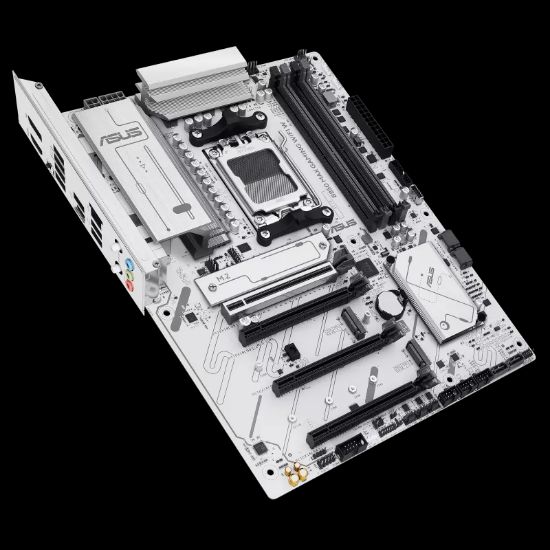 ASUS B850 MAX GAMING WIFI 7 AMD AM5 DDR5 ANAKART BEYAZ resmi